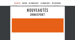 Desktop Screenshot of domisport.fr
