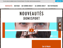 Tablet Screenshot of domisport.fr